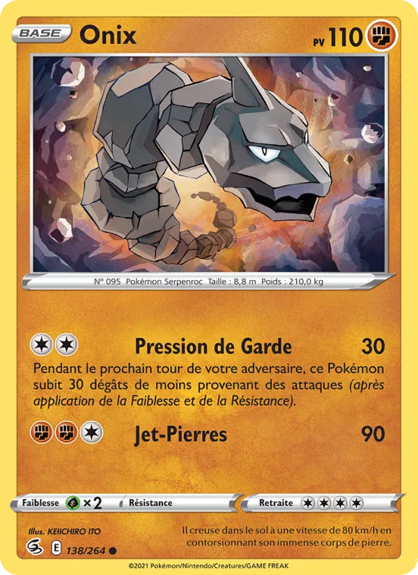 Onix · Poing de Fusion 138/264