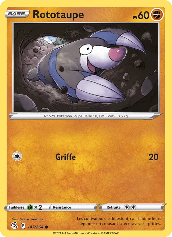 Rototaupe · Poing de Fusion 147/264