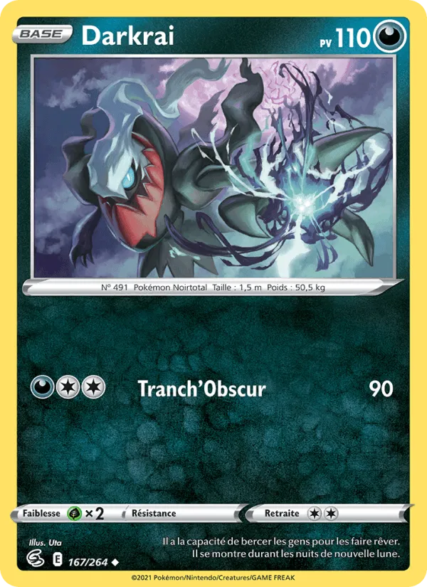 Darkrai · Poing de Fusion 167/264