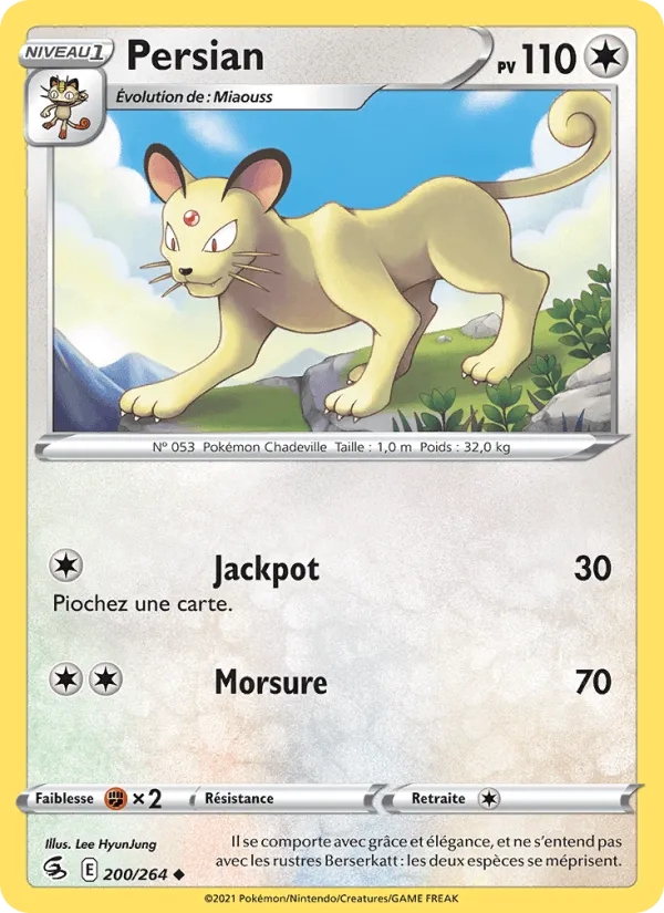 Persian · Poing de Fusion 200/264