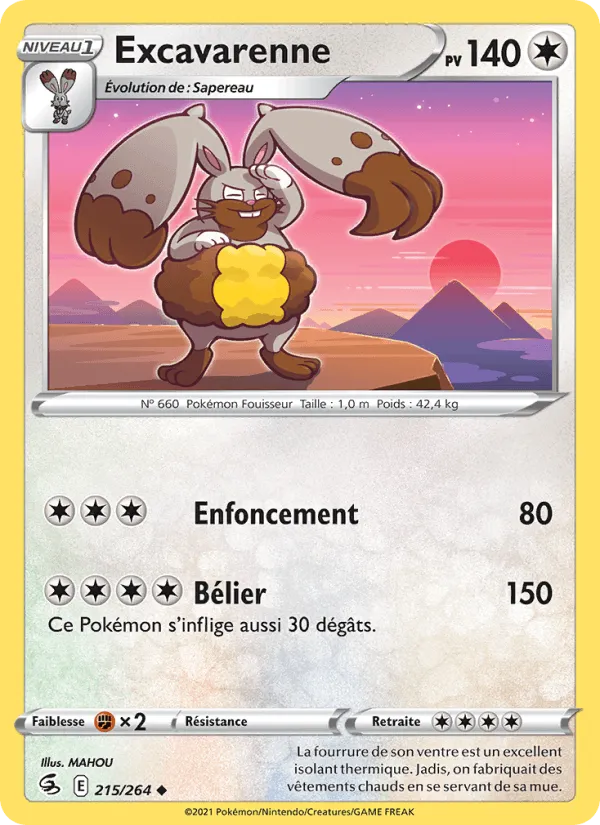 Excavarenne · Poing de Fusion 215/264