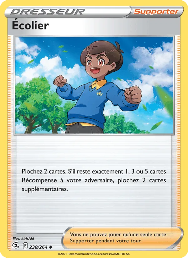Écolier · Poing de Fusion 238/264