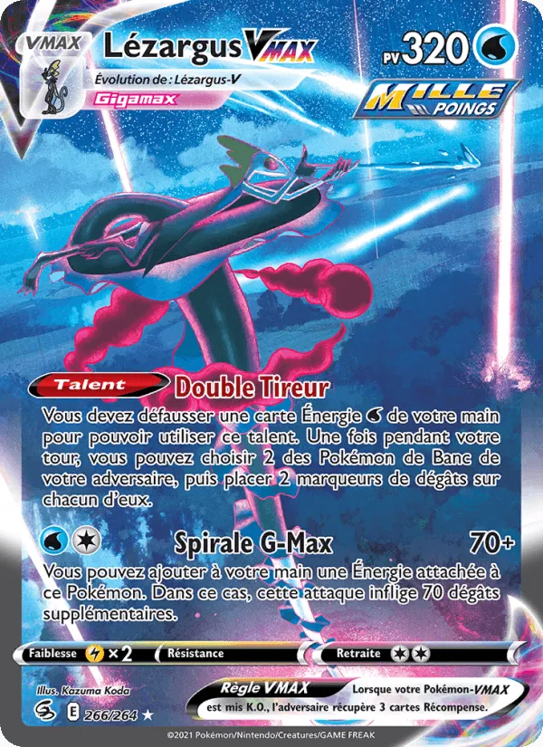 Lézargus VMAX · Poing de Fusion 266/264