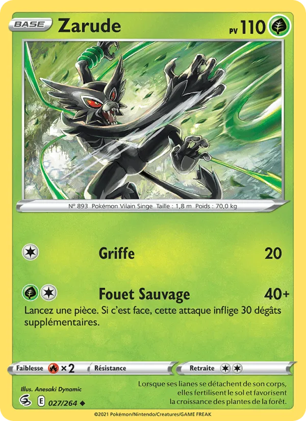 Zarude · Poing de Fusion 27/264