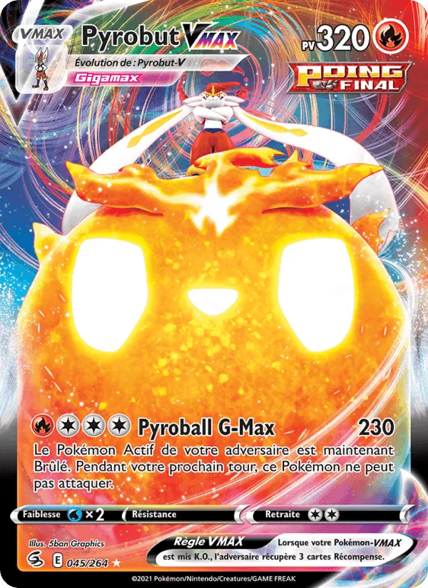 Pyrobut VMAX · Poing de Fusion 45/264