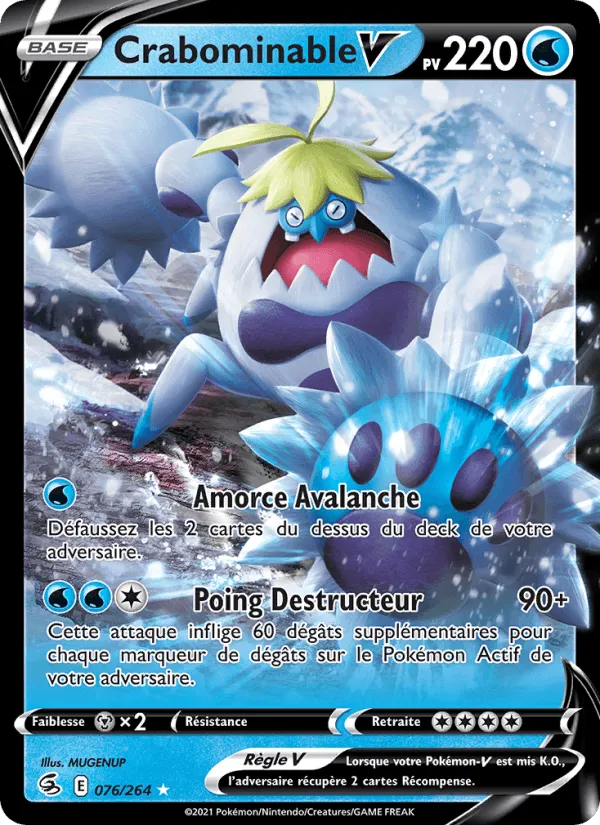 Crabominable V · Poing de Fusion 76/264