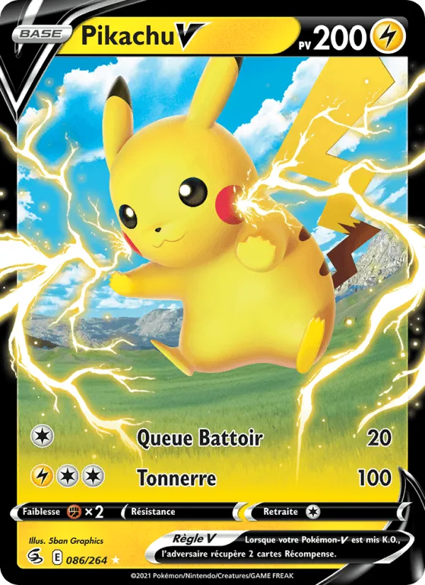 Pikachu V · Poing de Fusion 86/264