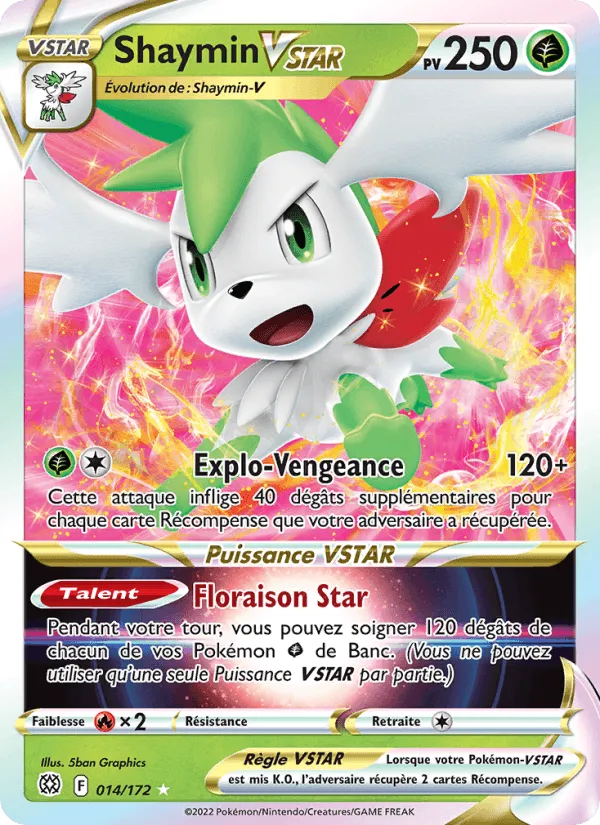 Shaymin VSTAR · Stars Étincelantes 014/172
