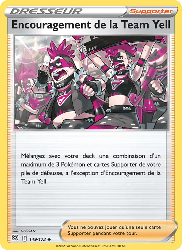 Encouragement de la Team Yell · Stars Étincelantes 149/172