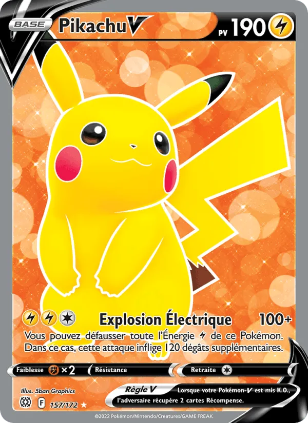 Pikachu V · Stars Étincelantes 157/172