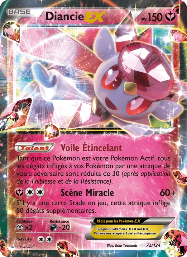 Diancie EX · Impact des Destins 72/124