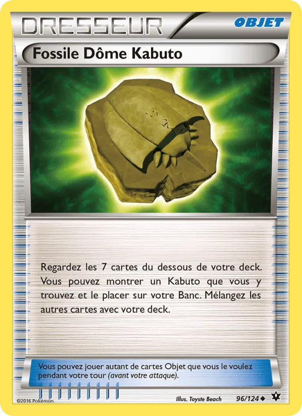 Fossile Dôme Kabuto · Impact des Destins 96/124