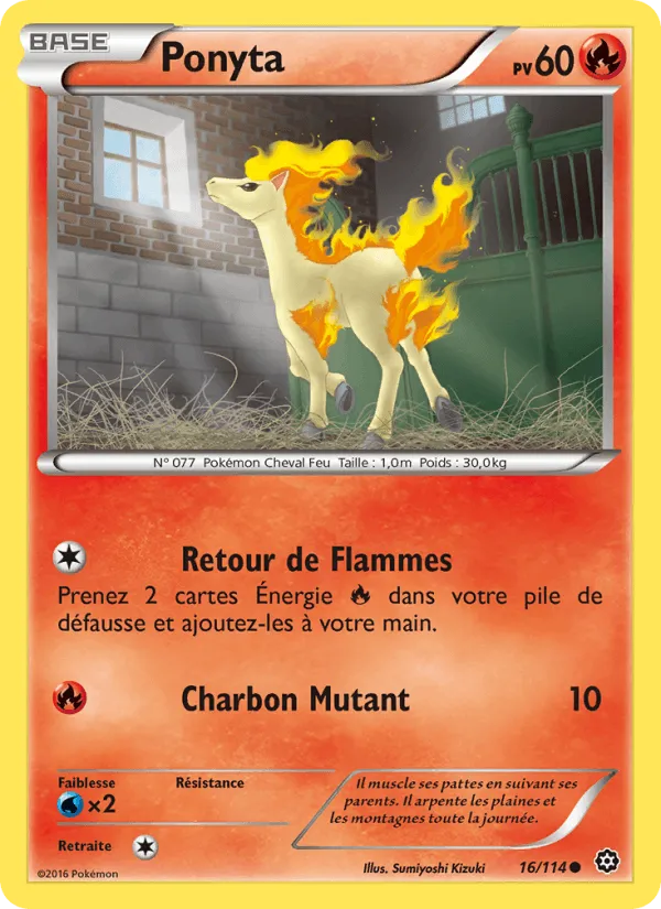 Ponyta · Offensive Vapeur 16/114