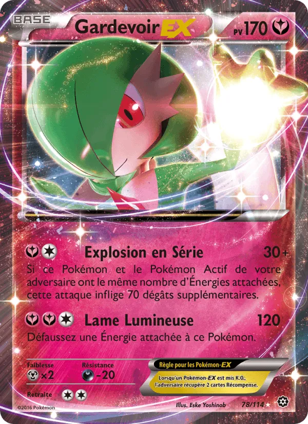 Gardevoir EX · Offensive Vapeur 78/114