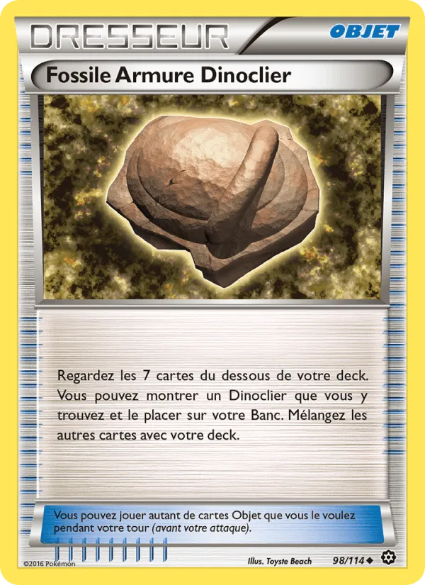 Fossile Armure Dinoclier · Offensive Vapeur 98/114