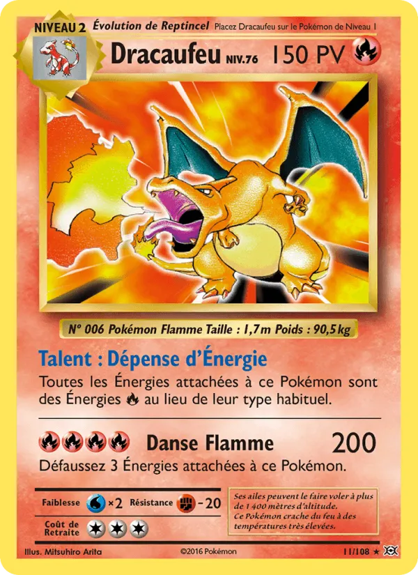 Dracaufeu · Évolutions 11/108