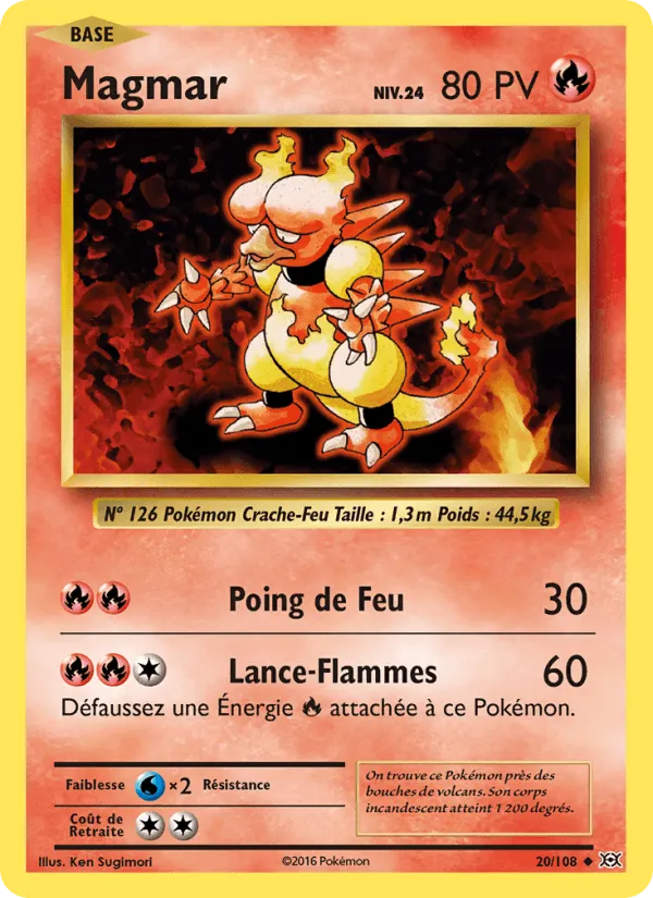 Magmar · Évolutions 20/108
