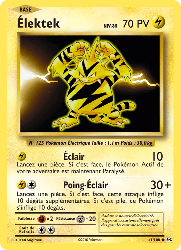 Élektek · Évolutions 41/108