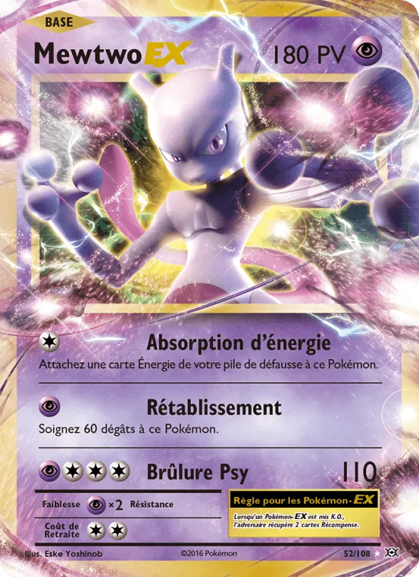 Mewtwo EX · Évolutions 52/108