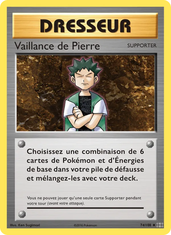 Vaillance de Pierre · Évolutions 74/108