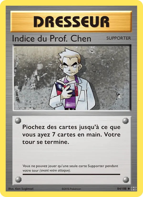 Indice du Prof. Chen · Évolutions 84/108