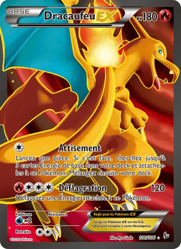 Dracaufeu EX · Étincelles 100/106