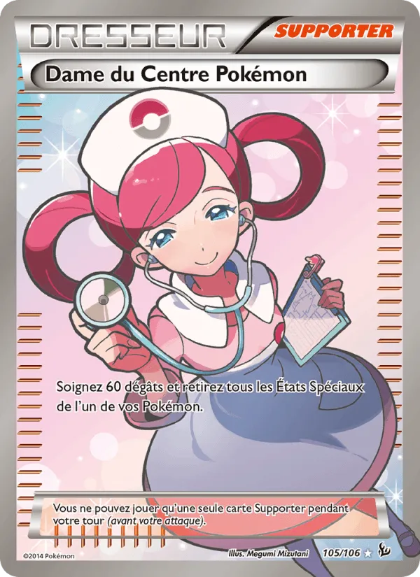 Dame du Centre Pokémon · Étincelles 105/106