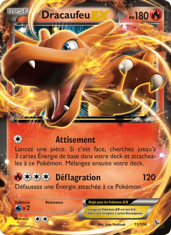 Dracaufeu EX · Étincelles 11/106