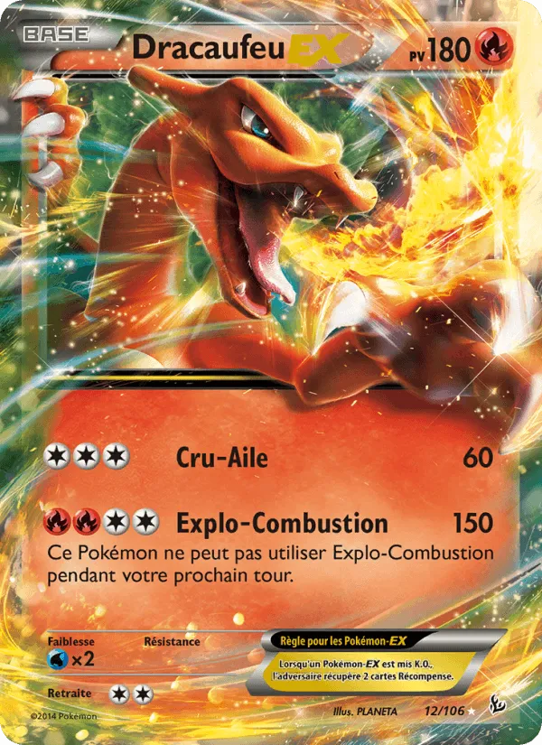 Dracaufeu EX · Étincelles 12/106