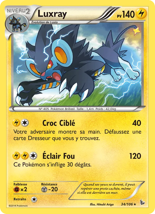 Luxray · Étincelles 34/106
