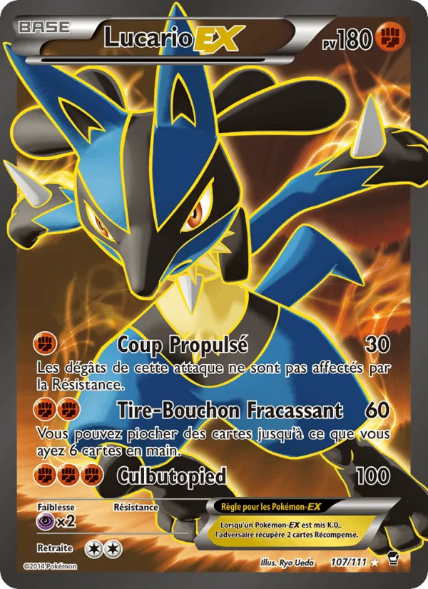 Lucario EX · Poings Furieux 107/111