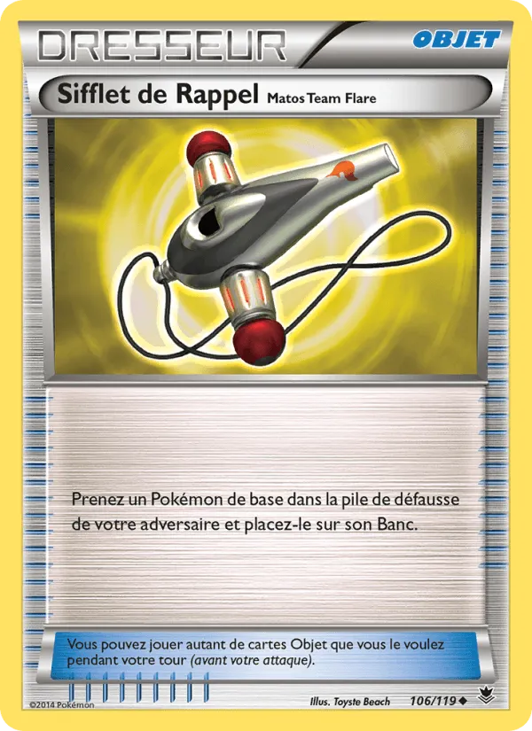 Sifflet de Rappel Matos Team Flare · Vigueur Spectrale 106/119