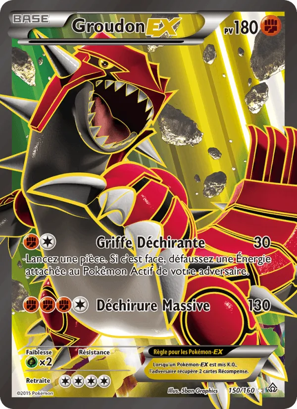 Groudon EX · Primo-Choc 150/160