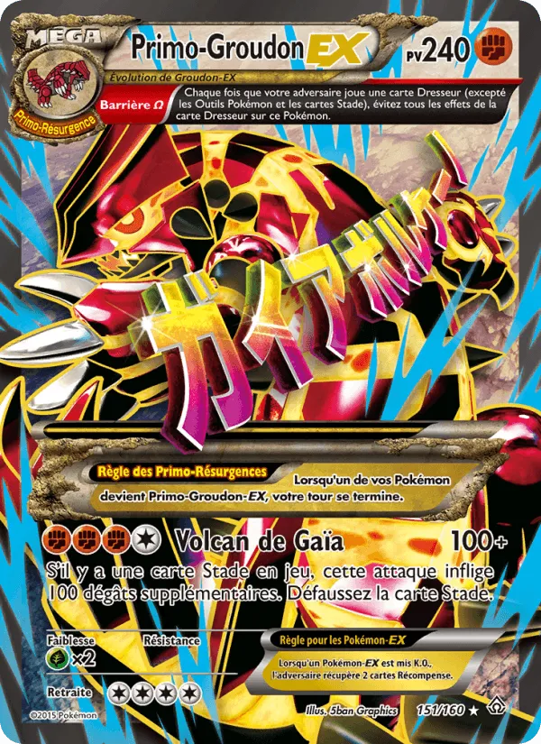 Primo-Groudon EX · Primo-Choc 151/160