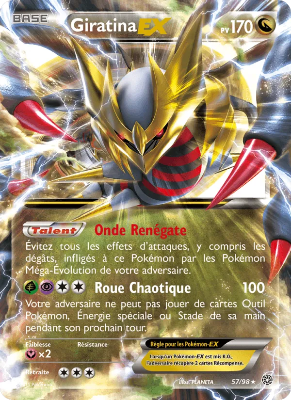 Giratina EX · Origines Antiques 57/98