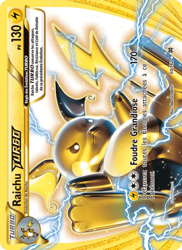 Raichu TURBO · Impulsion Turbo 50/162