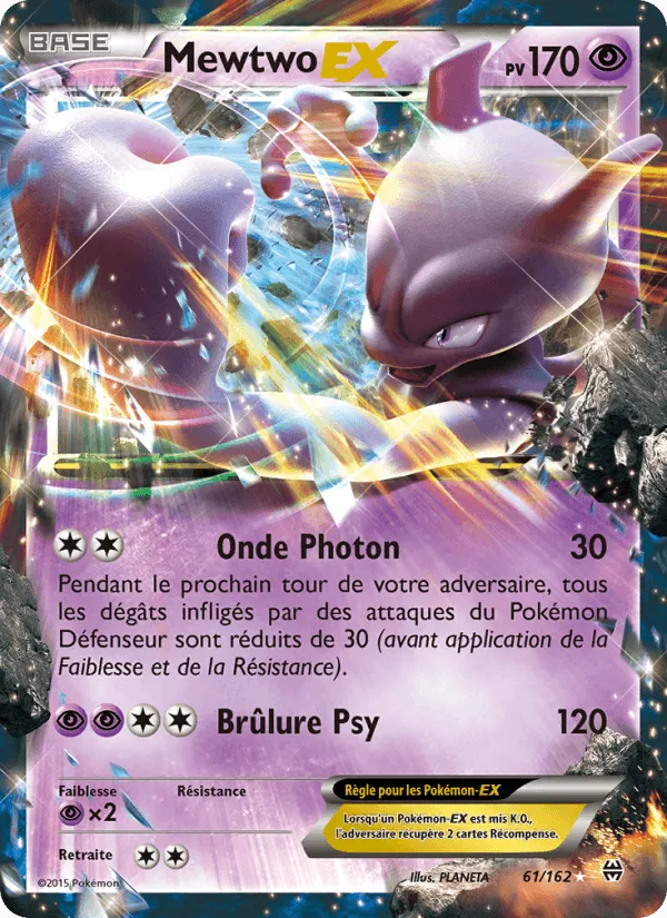 Mewtwo EX · Impulsion Turbo 61/162