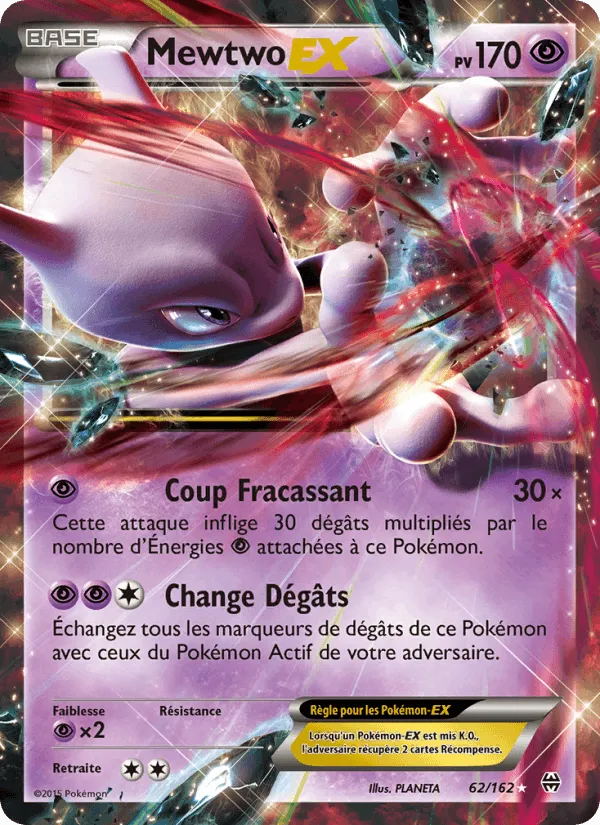 Mewtwo EX · Impulsion Turbo 62/162