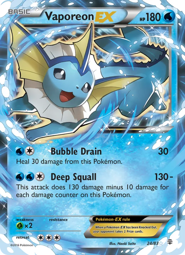 Vaporeon EX · Generations 24/83