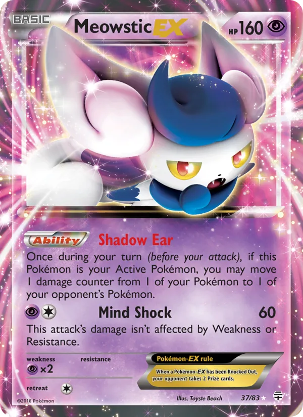 Meowstic EX · Generations 37/83