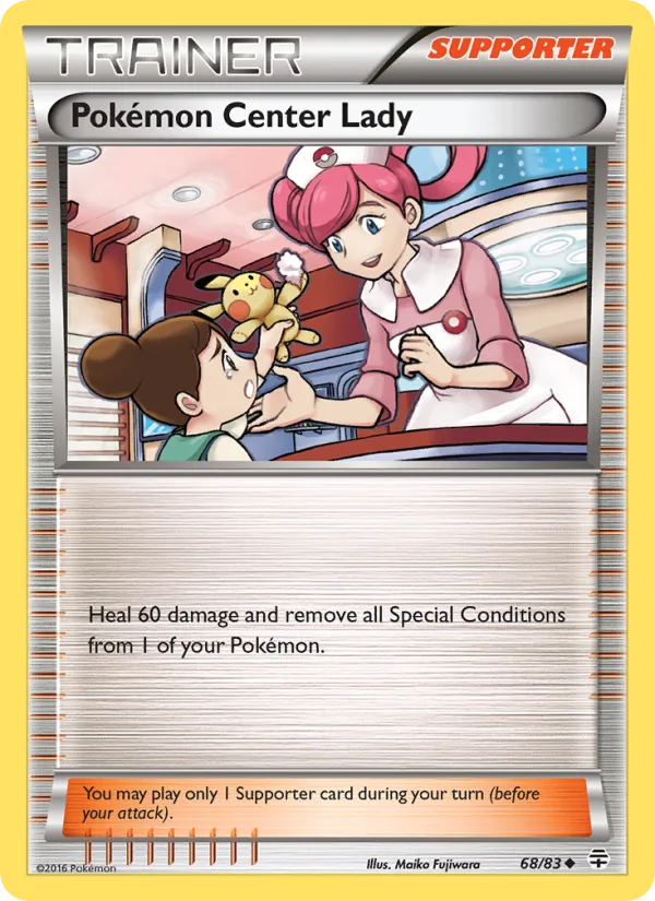 Pokémon Center Lady · Generations 68/83