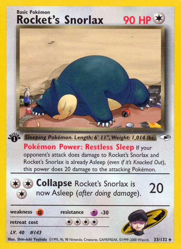 Rocket's Snorlax · Gym Heroes 33/132