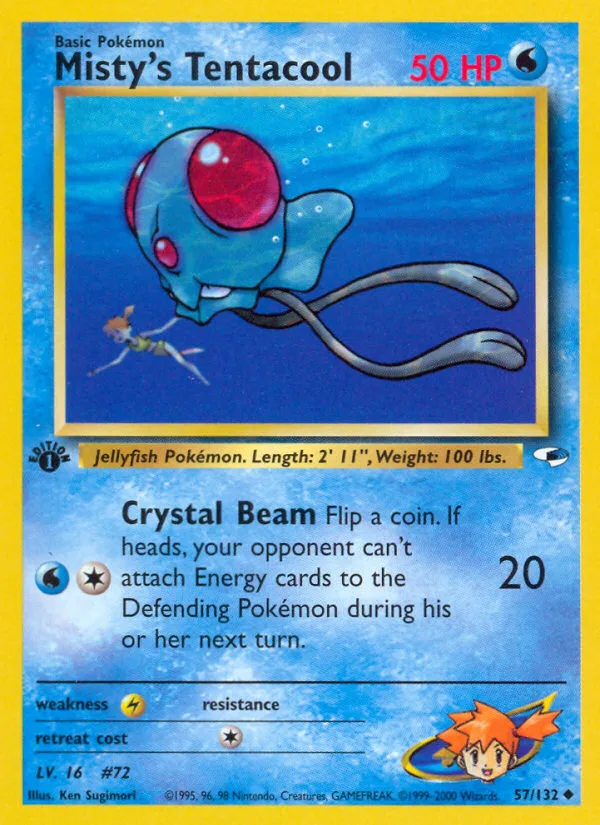 Misty's Tentacool · Gym Heroes 57/132