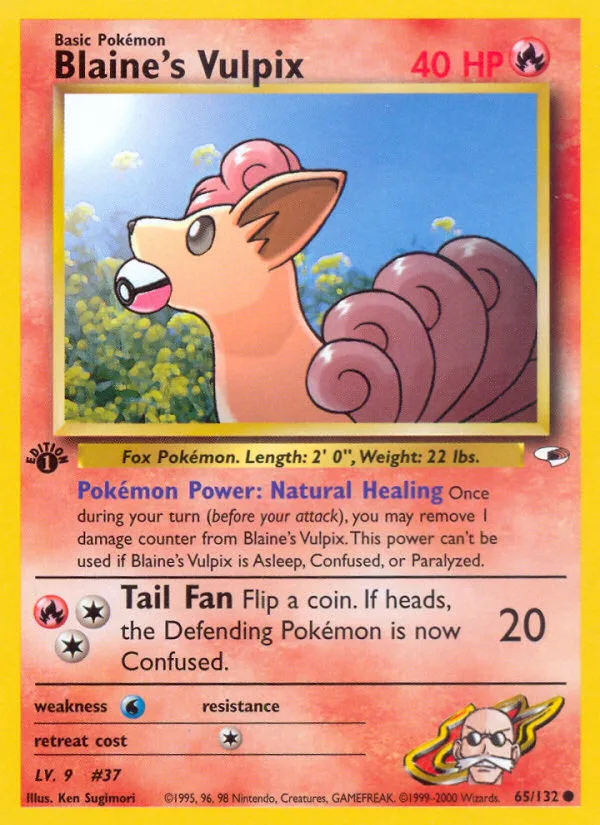 Blaine's Vulpix · Gym Heroes 65/132