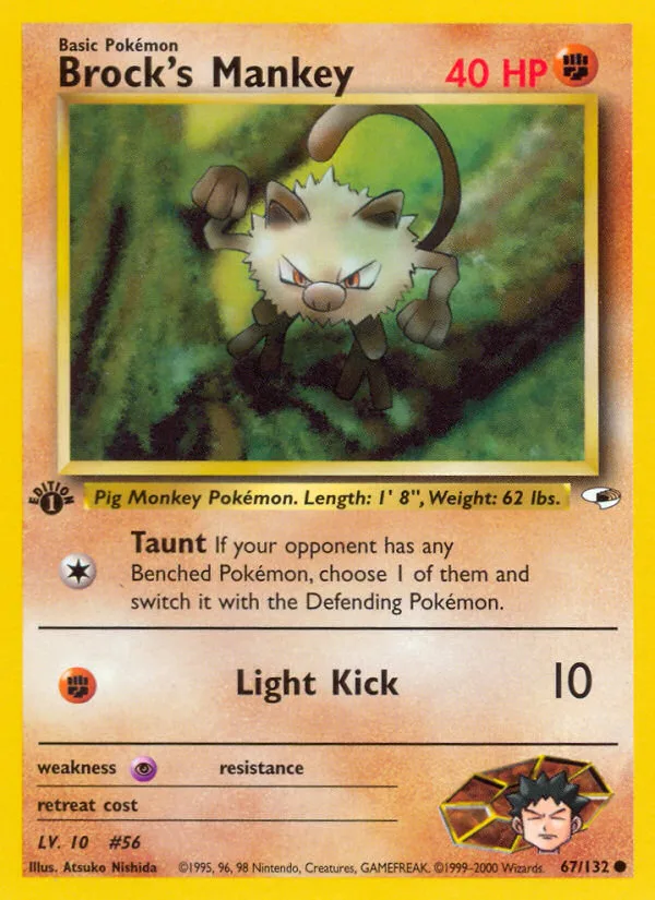 Brock's Mankey · Gym Heroes 67/132