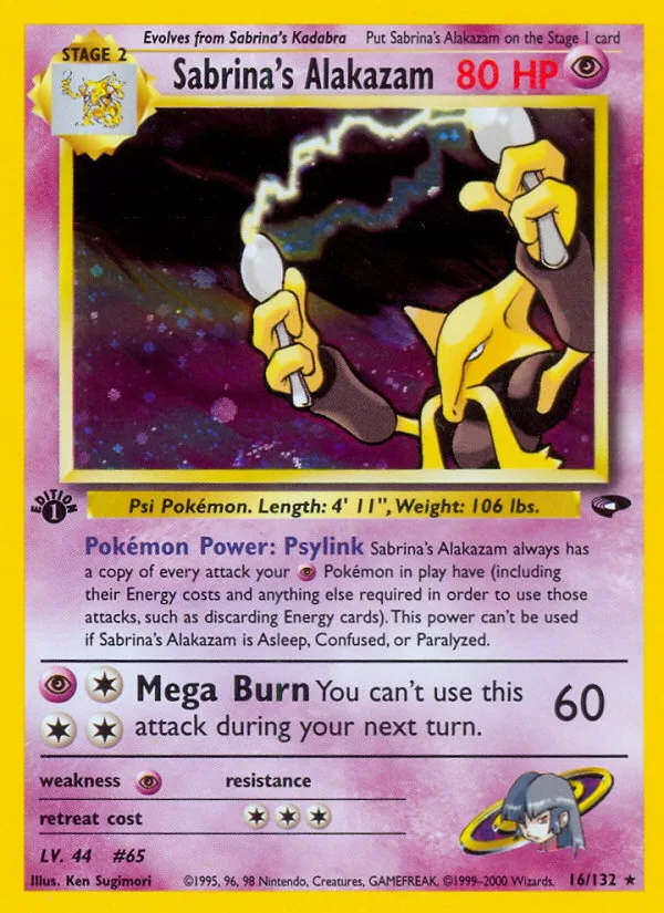 Sabrina's Alakazam · Gym Challenge 16/132