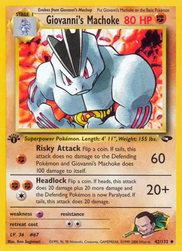 Giovanni's Machoke · Gym Challenge 42/132