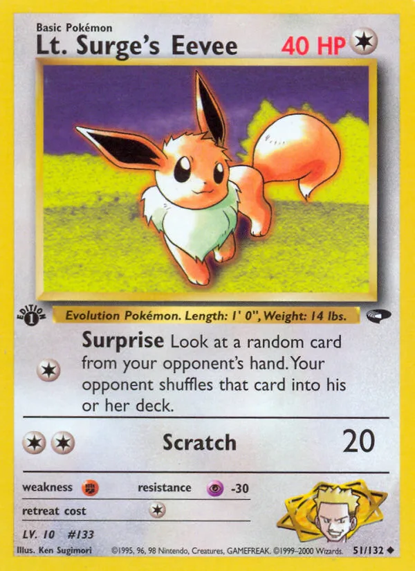Lt. Surge's Eevee · Gym Challenge 51/132