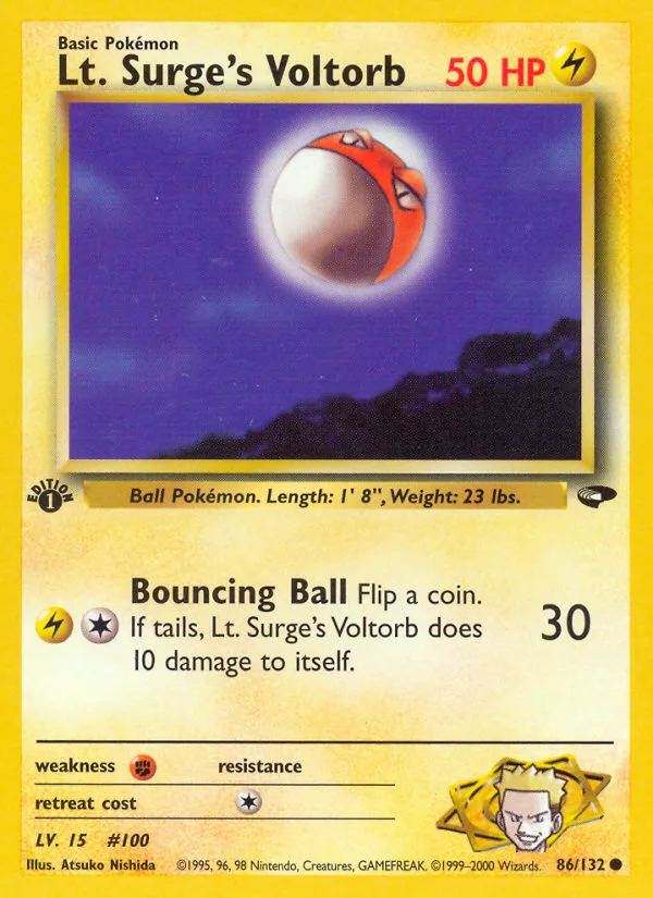 Lt. Surge's Voltorb · Gym Challenge 86/132