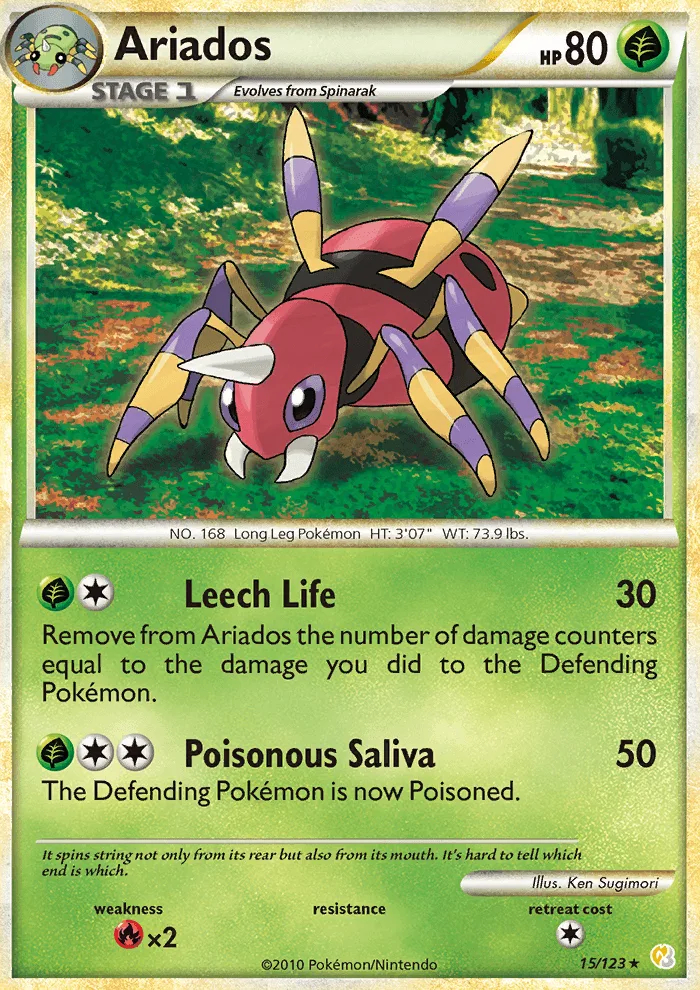 Ariados · HeartGold SoulSilver 15/123